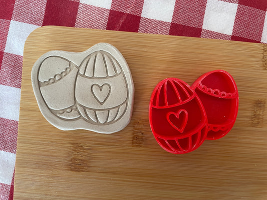 Easter Eggs Pottery Stamp - February 2026 - Easter Themed Mystery Box, multiple sizes available