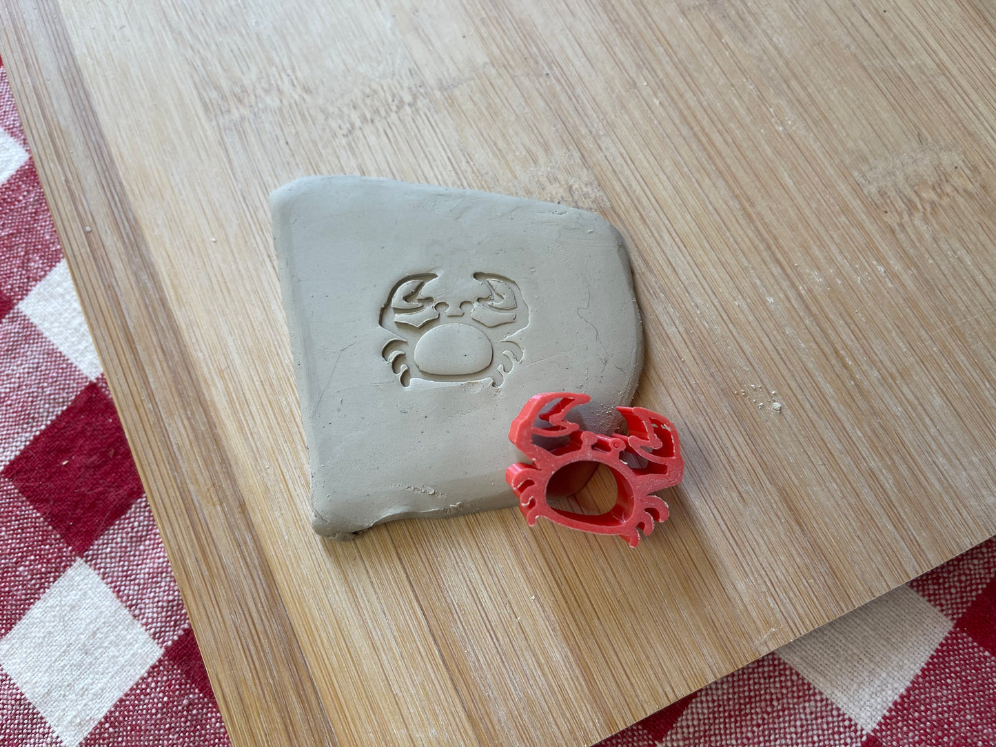 Crab Mini Pottery Stamp - Alabama Clay Conference, plastic 3D printed, multiple sizes