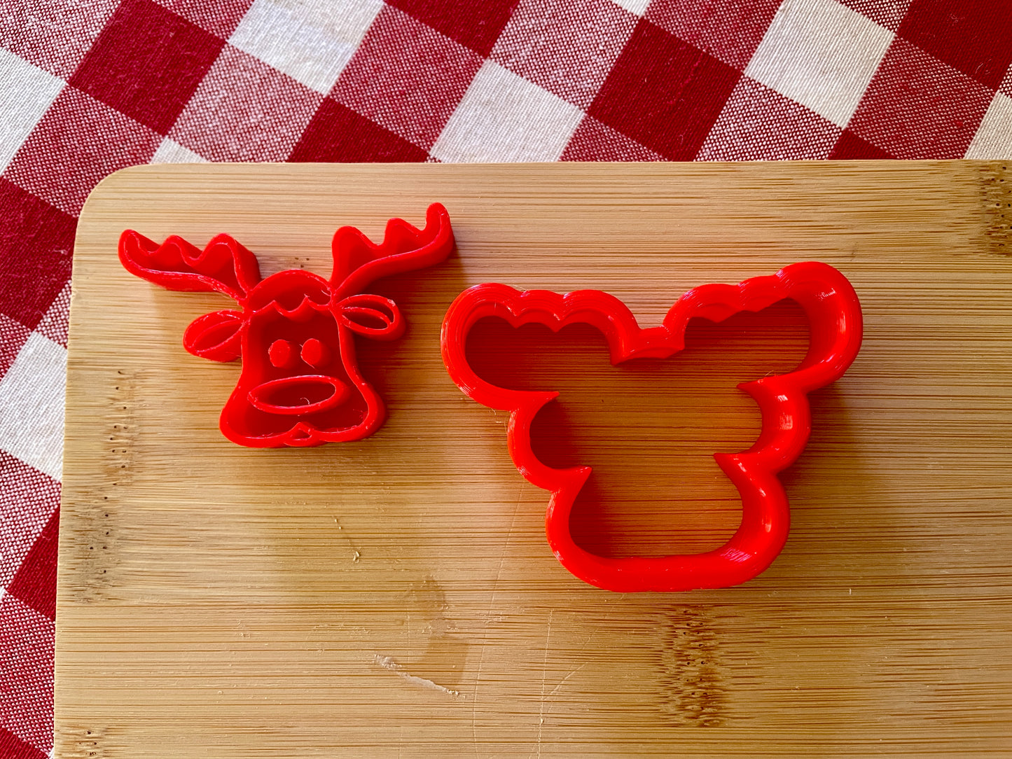 Moose - Stamp with Optional Cookie Cutter - July 2025 - Christmas in July Themed Mystery Box, multiple sizes available