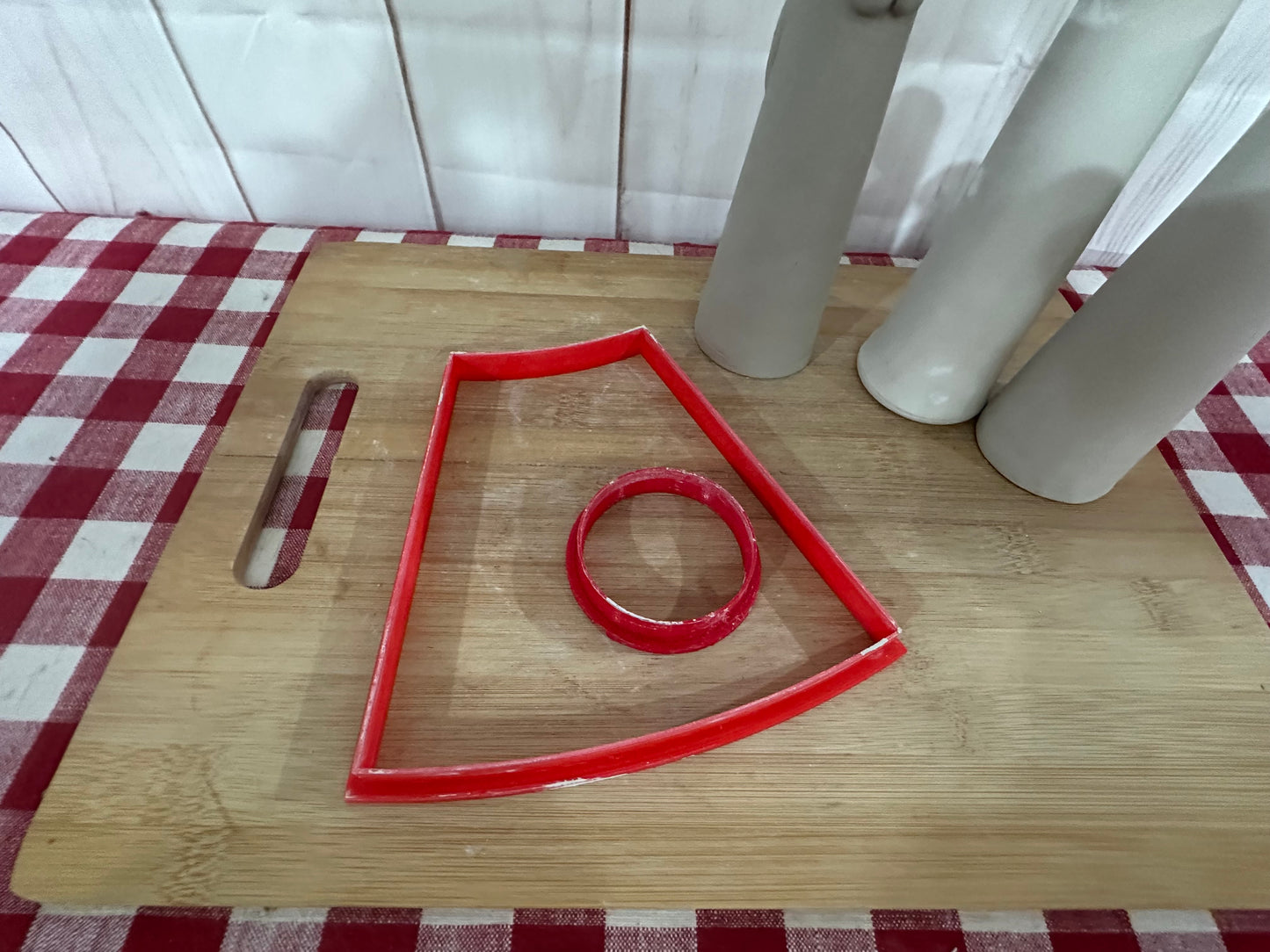 Bud Vase Template Clay Cutter - Frustum cone 2" Base x 6" Tall x 1 1/4" top