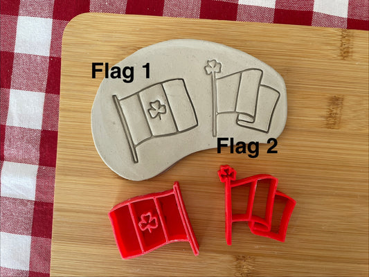 Ireland Flag pottery stamps - January 2026 Irish Themed Mystery Box, sold individually or as set