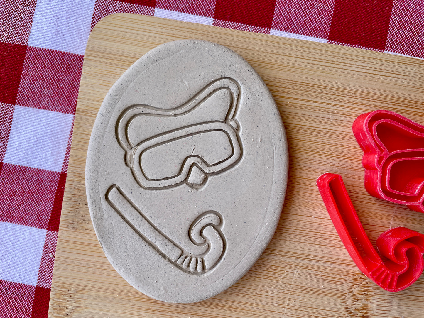 Mask and Snorkel Pottery Stamps - April 2026 - Beach Themed Mystery Box, multiple sizes available, each or set