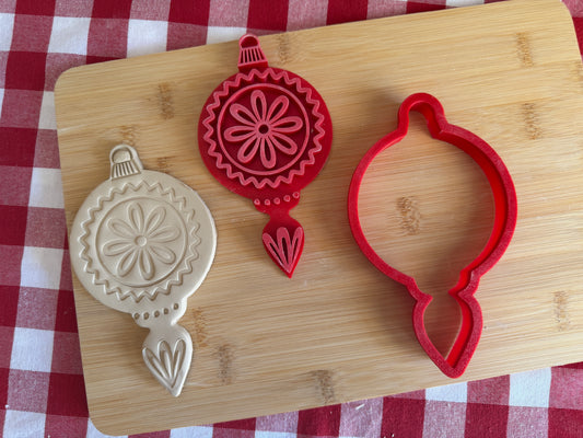 Fancy Ornament Pottery Stamp & Clay Cutter - July 2026 - Vintage Christmas Themed Mystery Box - multiple sizes