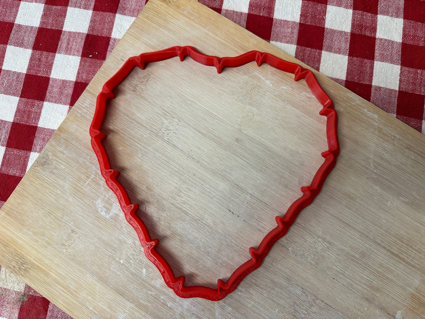 NEW Ruffle Edge Heart Clay Cutter, made to match OG and Wallie heart GR Pottery form - pottery tool, multiple sizes