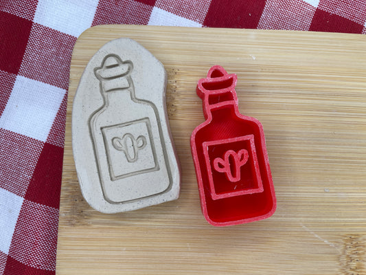 Tequila or Hot Sauce Pottery Stamp - Fiesta Party themed April 2025 Mystery Box, multiple sizes available