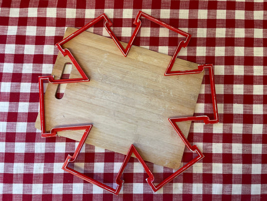 Fruit or Bread Bushel Basket Template Clay Cutter, Hexagon - Plastic 3D Printed