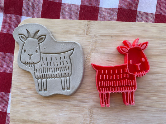 Goat Pottery Stamp - Spring themed February 2025 Mystery Box, multiple sizes available