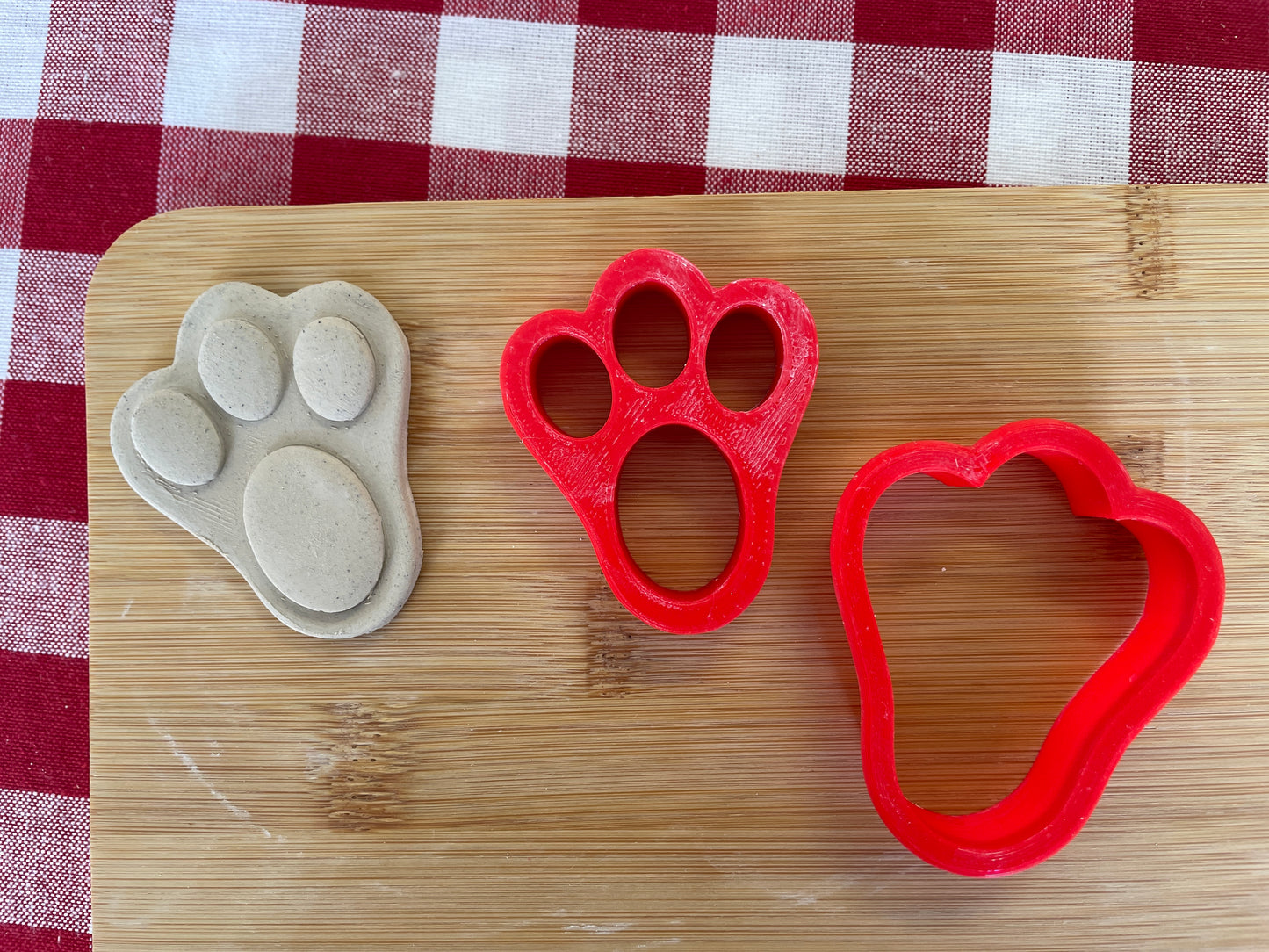 Bunny Foot stamp, Bunny Foot Cutter and Bunny Tail Cutter pottery stamps - February 2026 Easter Themed Mystery Box, sold individually or as set