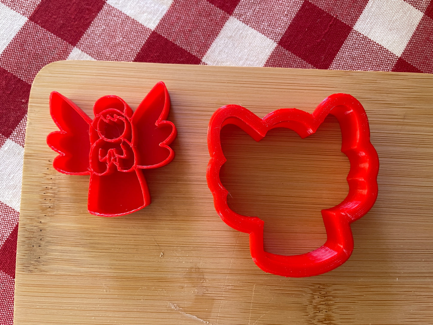 Angel - Stamp with Optional Cookie Cutter - July 2025 - Christmas in July Themed Mystery Box, multiple sizes available