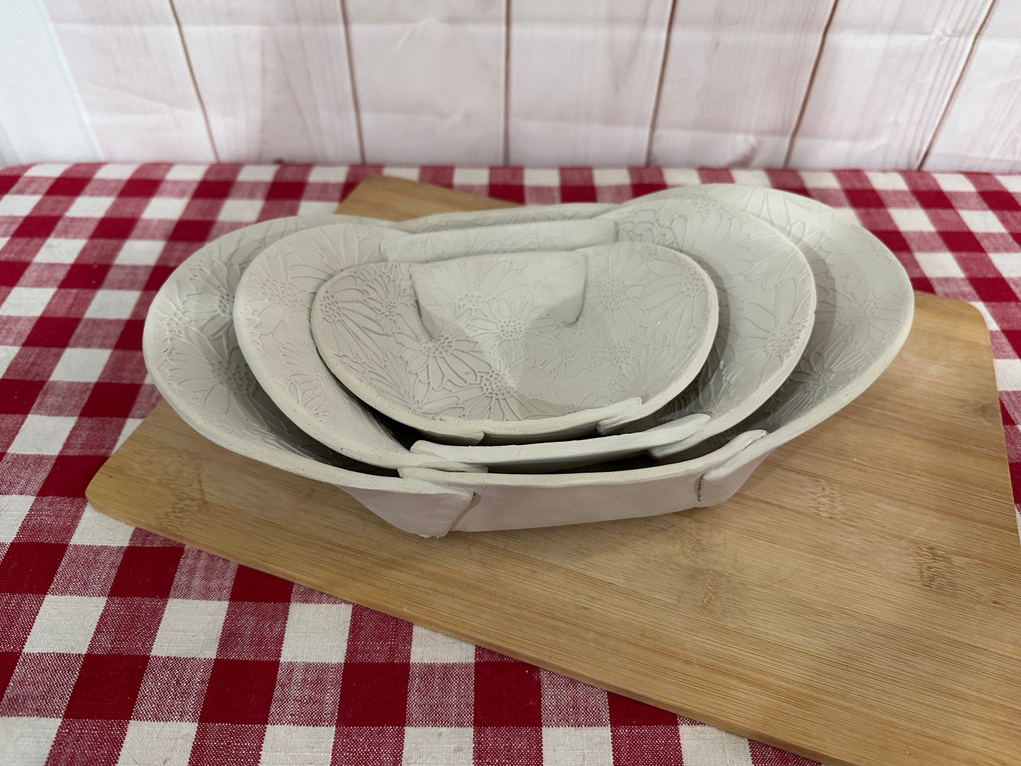 Fold up Oblong Bowl Clay Cutter Template - Kathy Skaggs' Design - Nesting tray, Choose Size or Set