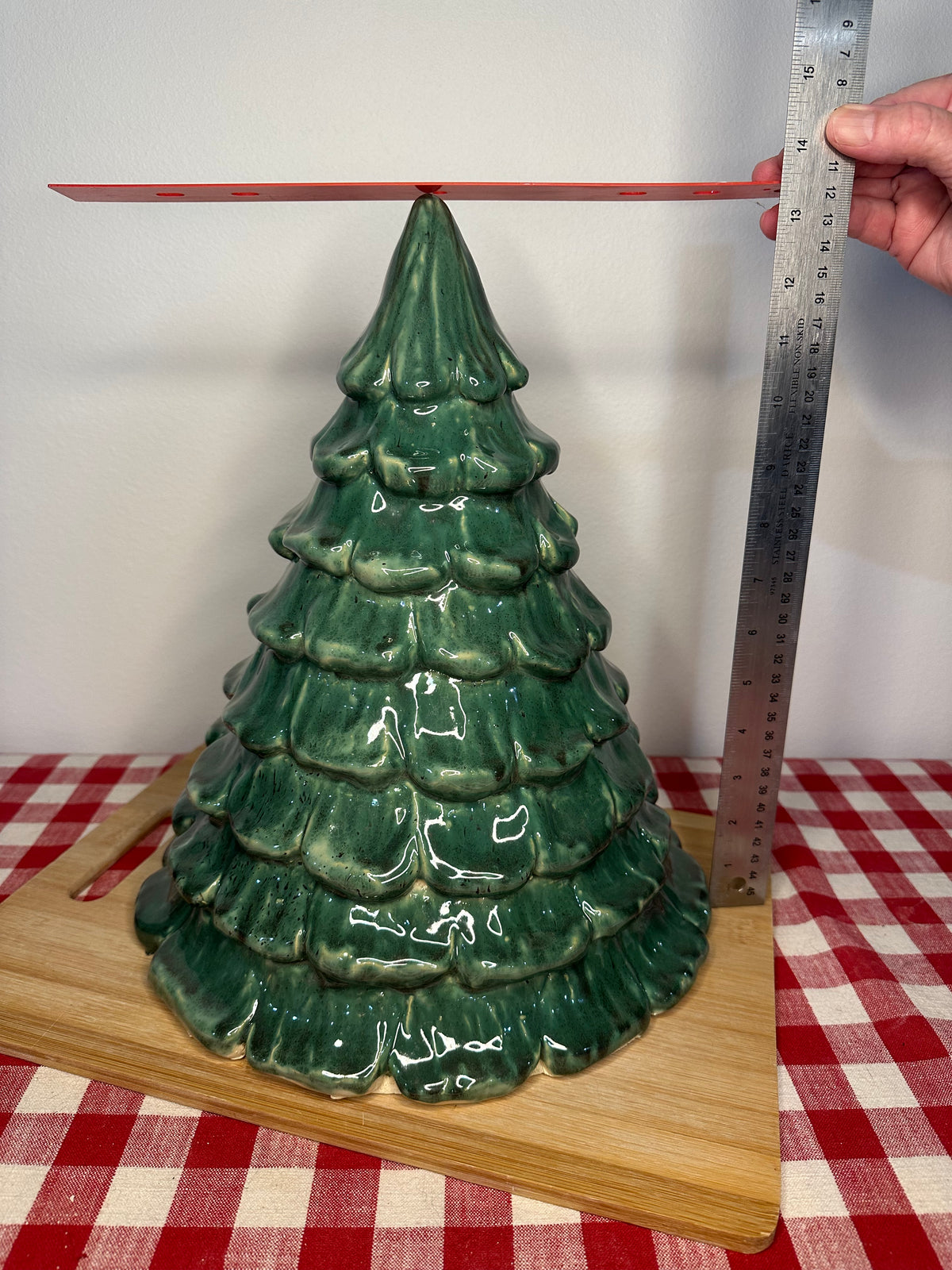 Extra Large Traditional Christmas Tree Cone Template, Clay Cutter & Form - 11.5" diameter x 14.5" tall, Plastic 3D printed, Cone Design, Each or Set