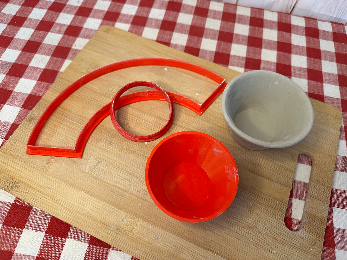 Sauce/Dip Bowl Form for New Sauce/Dip Bowl Pottery Template - Form Only - Straight side, 2.5" Base x 2" Tall x 4" top Finished bowl size (Copy)