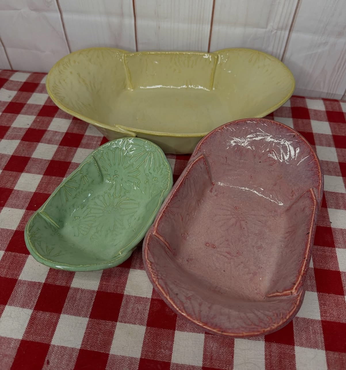 Fold up Oblong Bowl Clay Cutter Template - Kathy Skaggs' Design - Nesting tray, Choose Size or Set