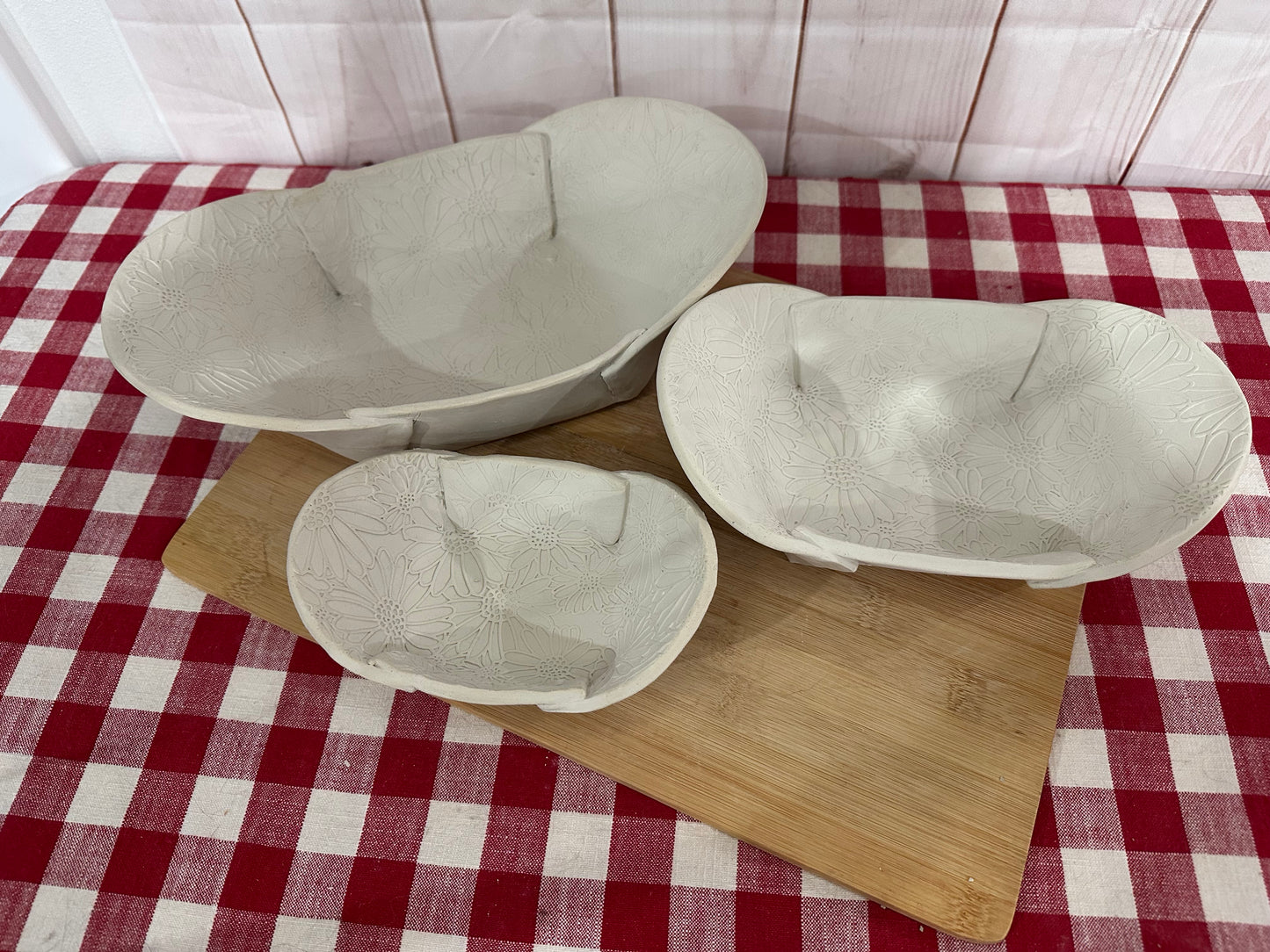 Fold up Oblong Bowl Clay Cutter Template - Kathy Skaggs' Design - Nesting tray, Choose Size or Set