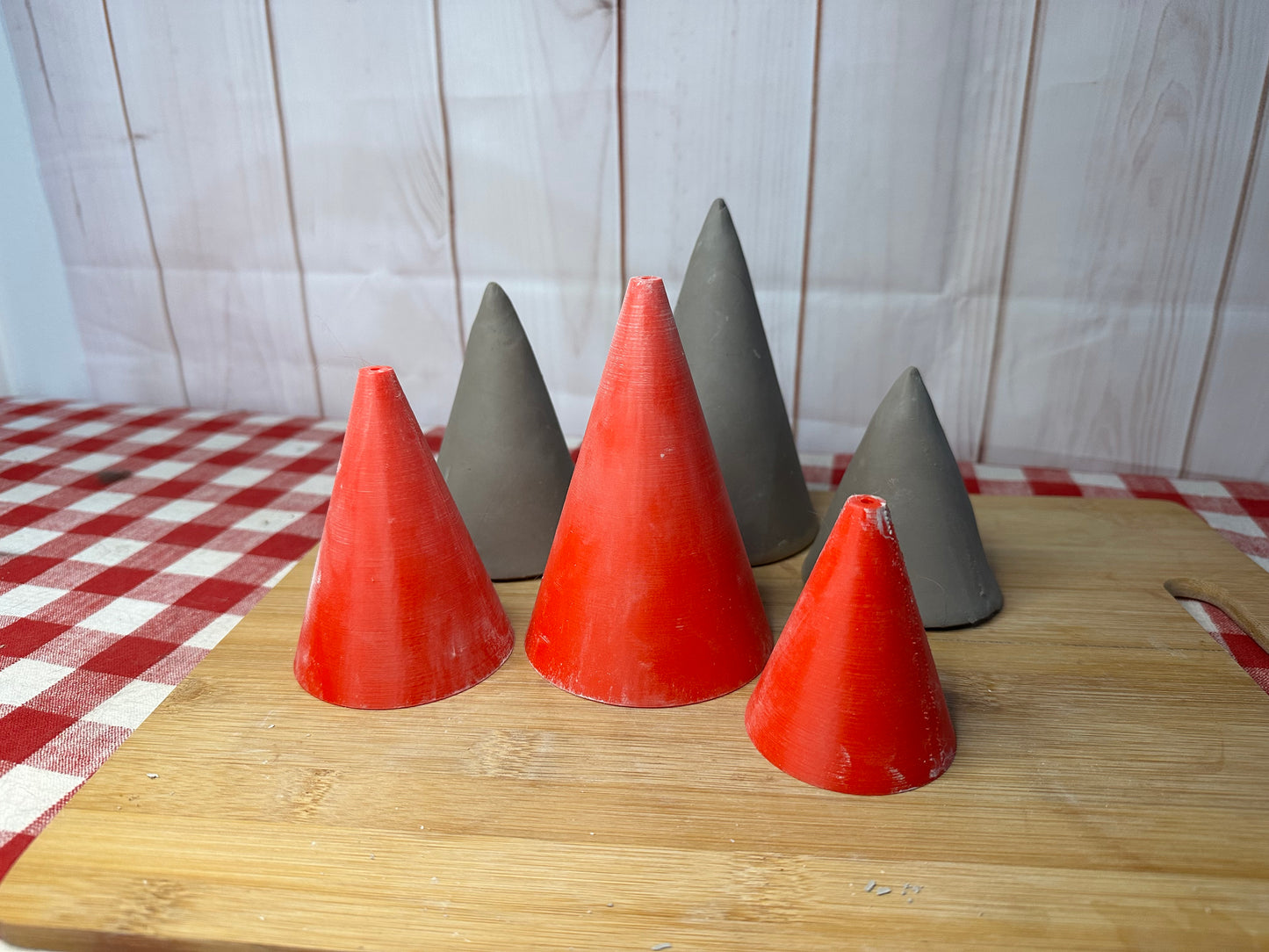 Short Cone Form for Cone Set Pottery Template - Form Only - Straight side, Multiple sizes, Set or Each