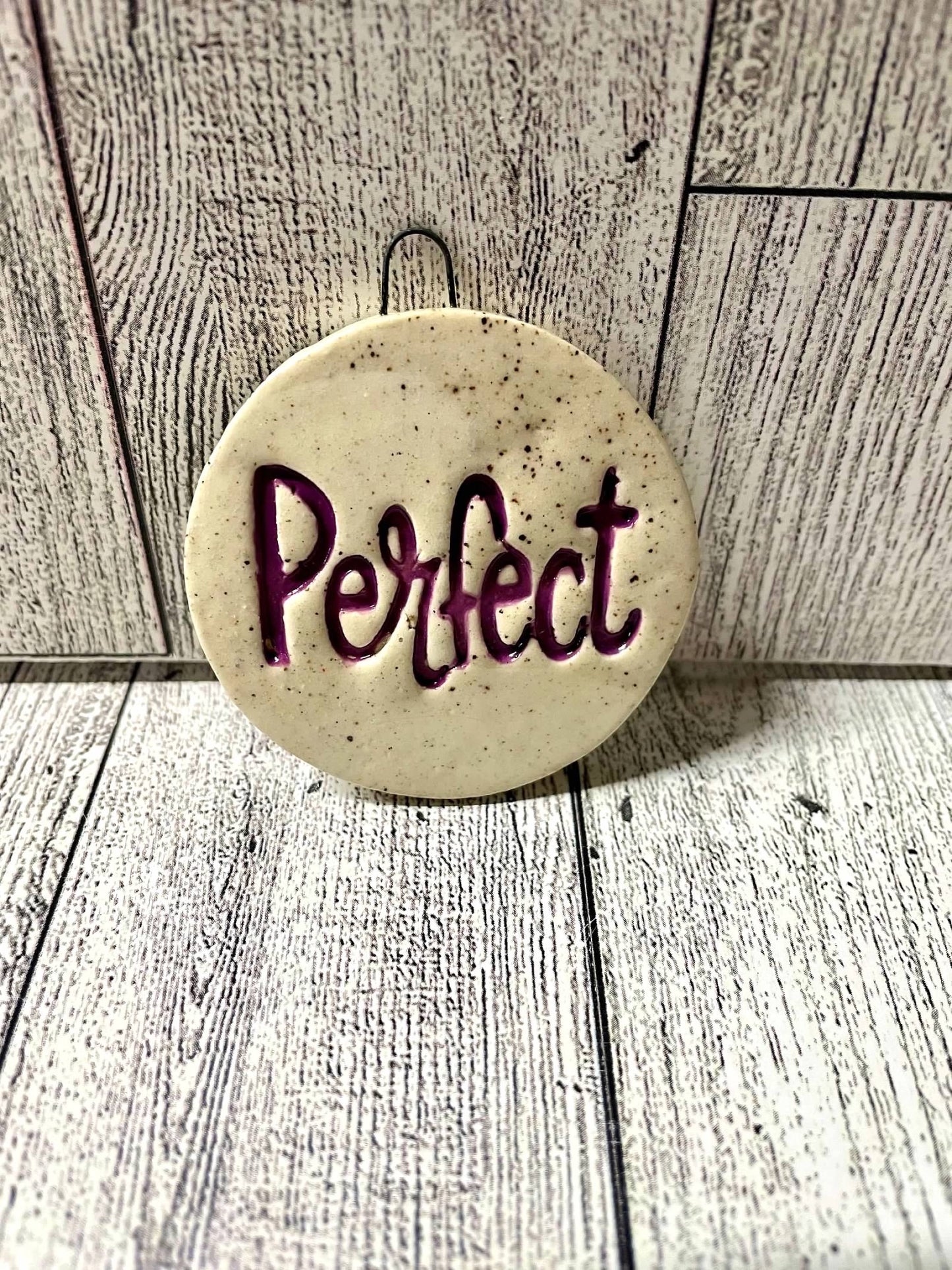 "Perfect" - Word Pottery Stamp - August 2025 - Back to School Themed Mystery Box, multiple sizes available