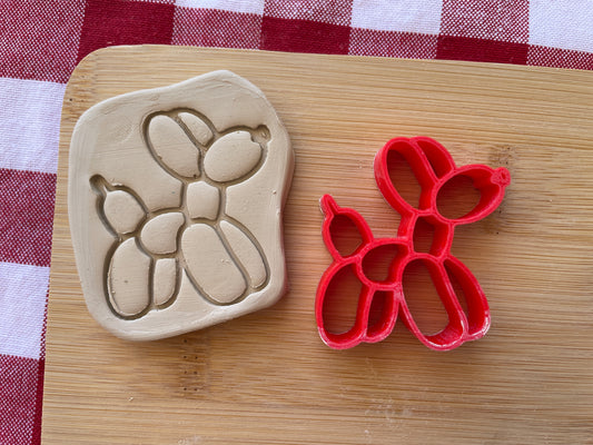 Balloon Dog - Pottery Stamp - June 2025 - Circus Themed Mystery Box, multiple sizes available