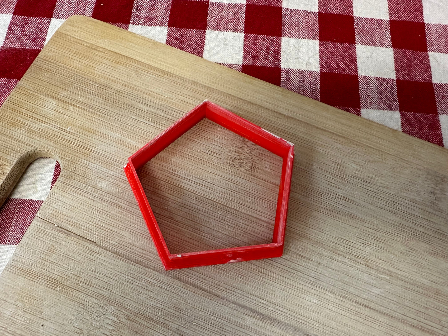 Plain Pentagon, Clay Cutter - plastic 3D printed, XL pottery tool, multiple sizes