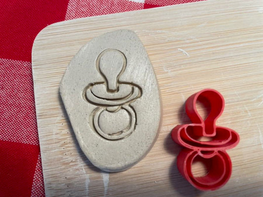 Pacifier Pottery Stamp, From the February 2024 mystery box -  plastic 3D printed, multiple sizes available