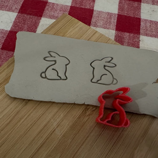 Bunny Pottery Stamp - February 2026 stamp of the month, plastic 3D printed, multiple sizes