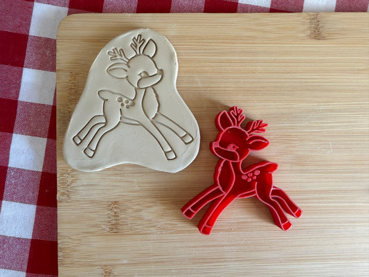 Reindeer Pottery Stamp - July 2026 - Vintage Christmas Themed Mystery Box, multiple sizes available