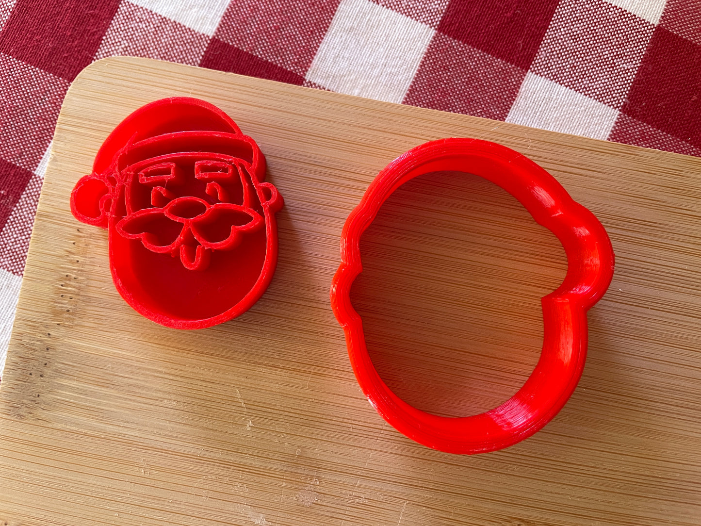 Santa - Stamp with Optional Cookie Cutter - July 2025 - Christmas in July Themed Mystery Box, multiple sizes available