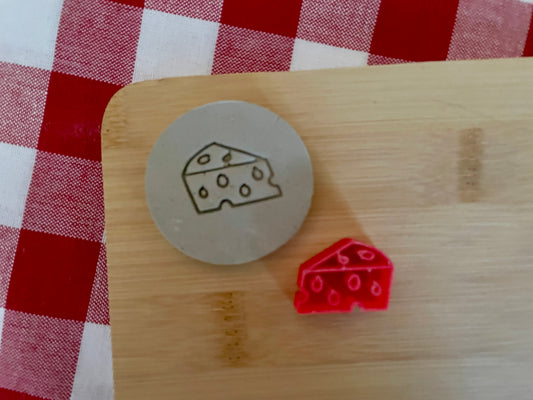 Mini Decorative Cheese Pottery Stamp - 2024 Wisconsin Fired Arts Expo, Special stamp of the month, plastic 3D printed, multiple sizes