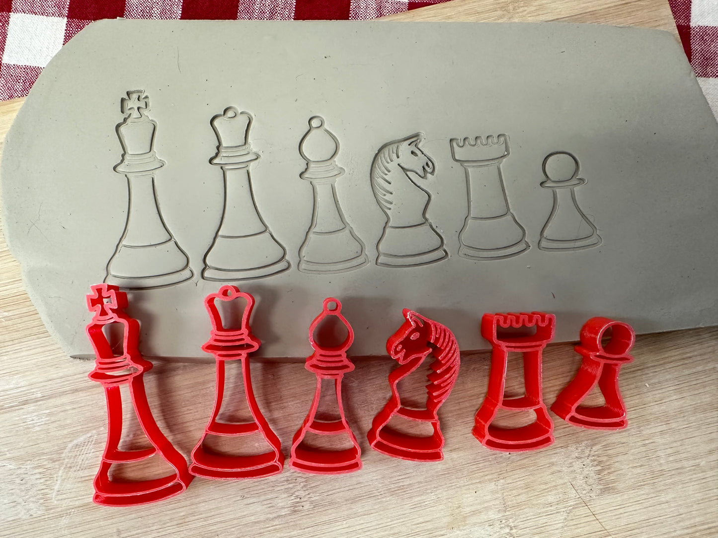 Chess pieces Stamp Series - 6 designs, each or set, September 2024 Mystery Box Supplemental set