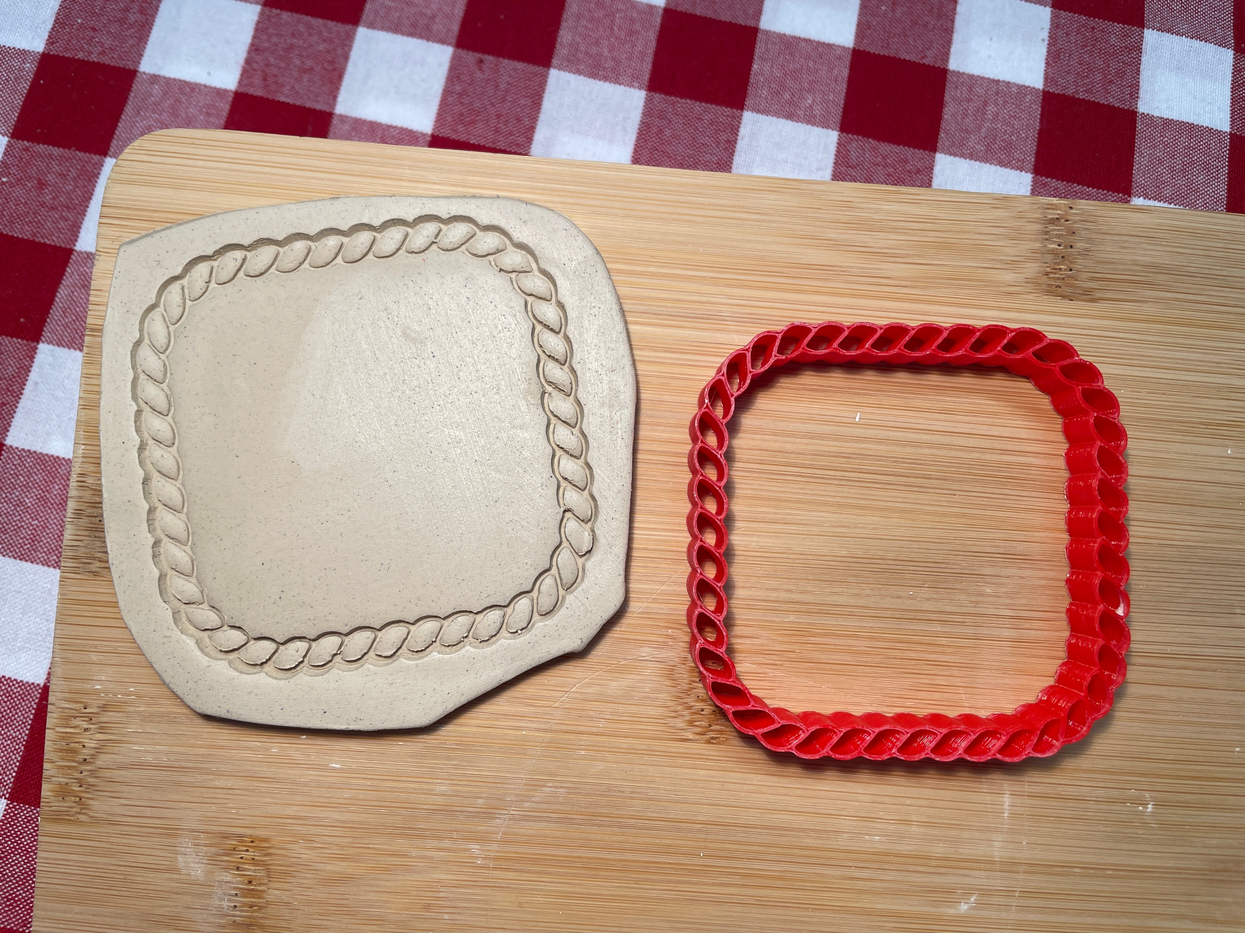 Rope Frame Pottery Stamp - September 2025 - Country Western Themed Mys ...