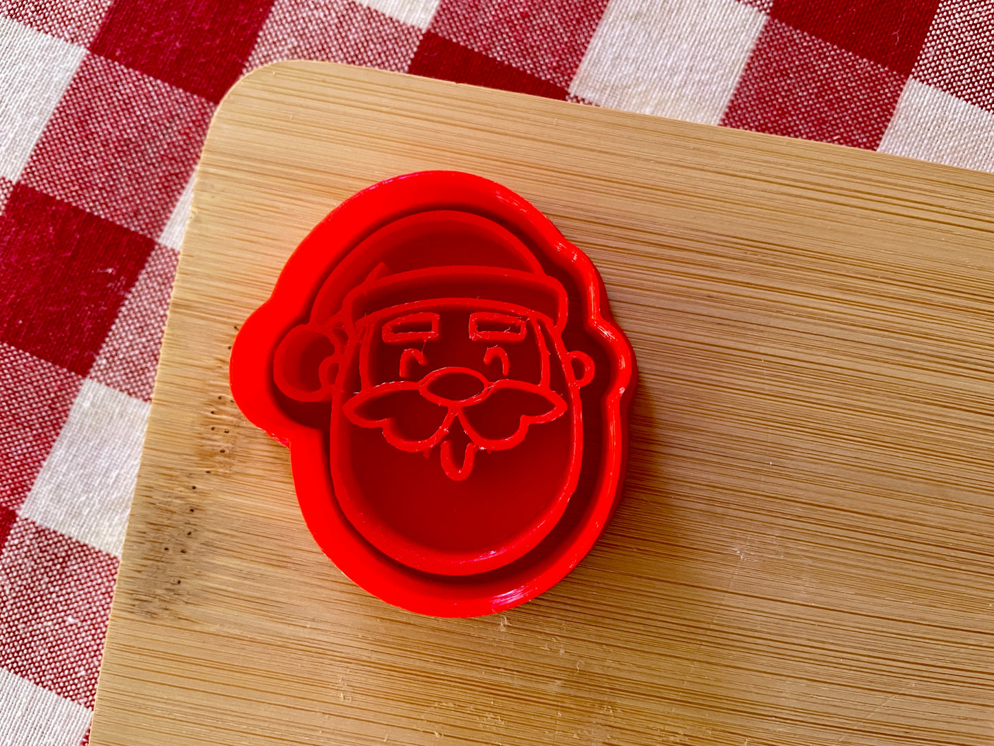 Santa - Stamp with Optional Cookie Cutter - July 2025 - Christmas in July Themed Mystery Box, multiple sizes available