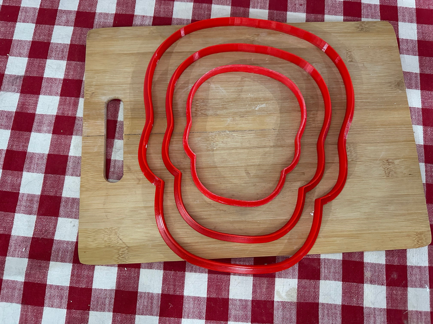 Skull, Clay Cutter - Designed to match GR Pottery Skull Wallie, Plastic 3D printed, pottery tool, choose size