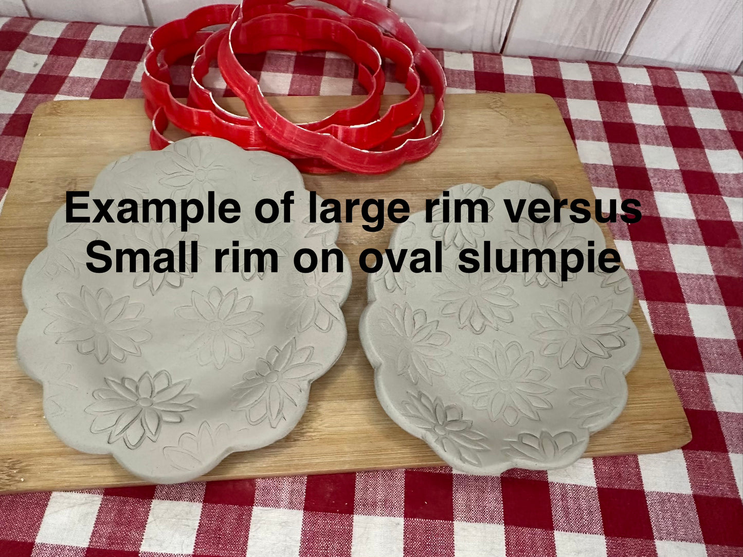 NEW Loose Scallop Edge, Clay Cutters for GR Pottery Forms "Slumpies", set or individually