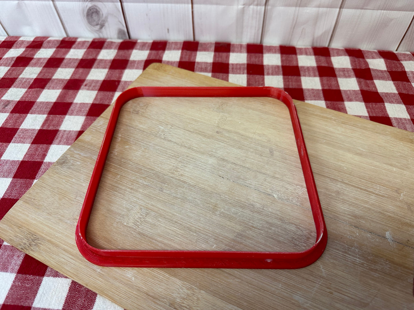 Plain Square w/ 1" Rounded Corners, Clay Cutter - plastic 3D printed, pottery tool, multiple sizes