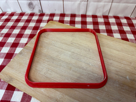 Plain Square w/ 1" Rounded Corners, Clay Cutter - plastic 3D printed, pottery tool, multiple sizes