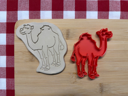 Camel Pottery Stamp with optional cookie cutter - May 2026 - Animals That I Haven't Yet Made Themed Mystery Box, multiple sizes available