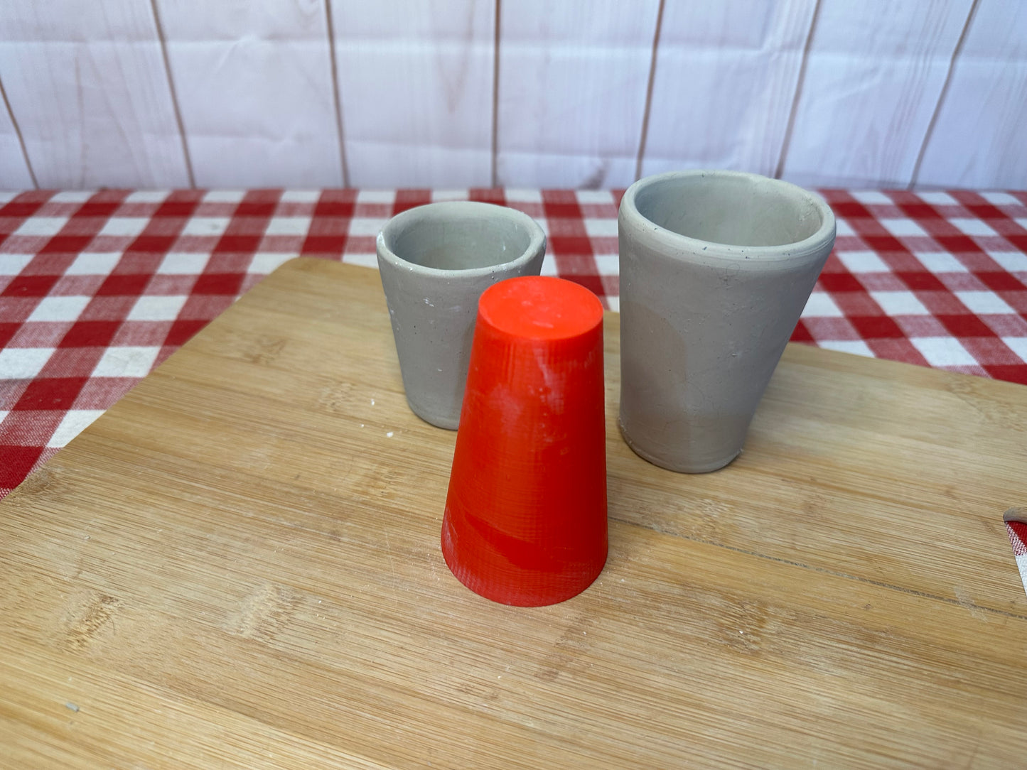 Shot Glass Form for Mug Pottery Template - Form Only - Straight side, 1.75" Base x 3.5" Tall Finished size