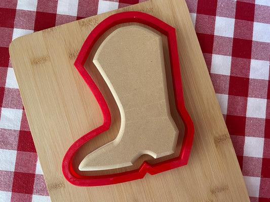 Boot, Clay Cutter - New design to match GR Pottery Wallie, Plastic 3D printed, pottery tool,  choose size
