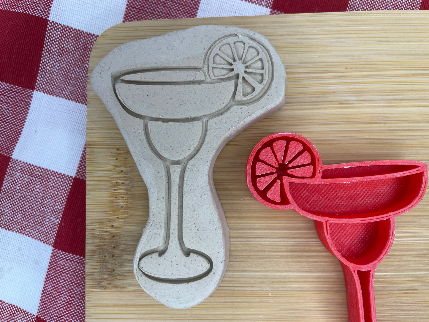 Margarita Pottery Stamp - Fiesta Party themed April 2025 Mystery Box, multiple sizes available