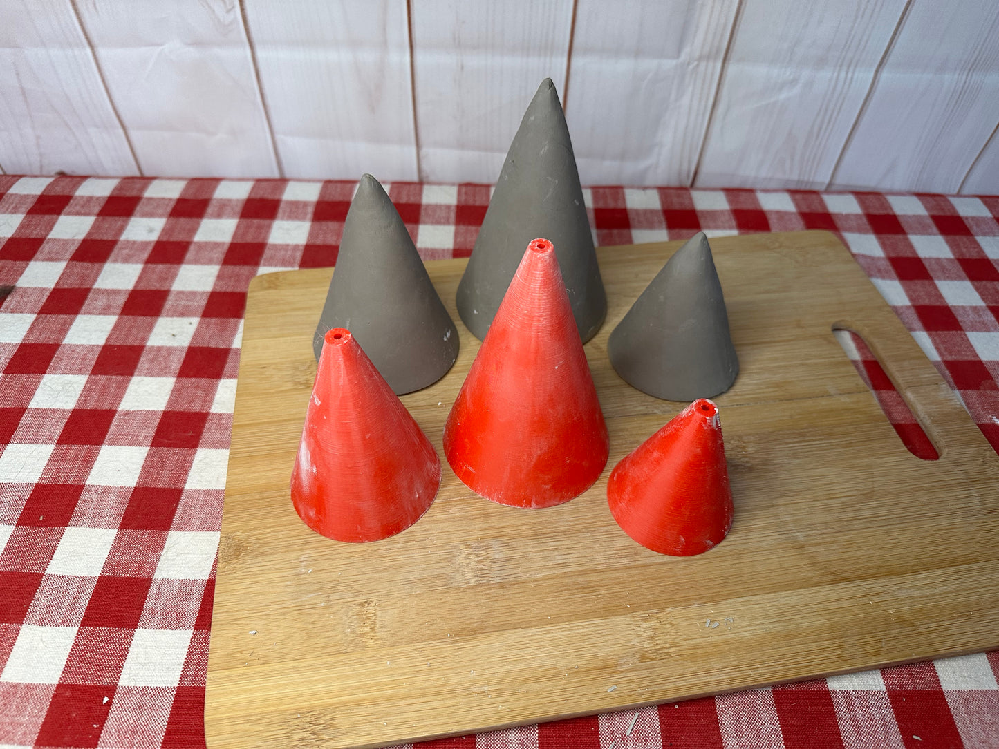 Short Cone Form for Cone Set Pottery Template - Form Only - Straight side, Multiple sizes, Set or Each