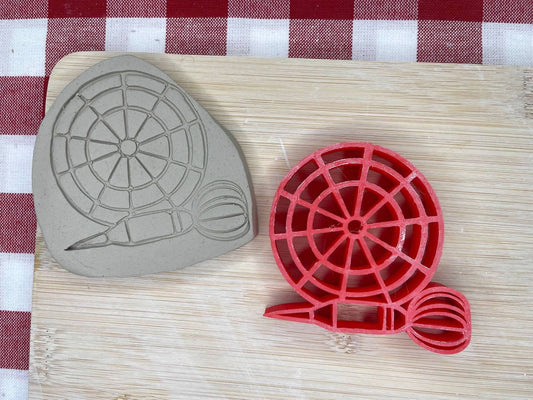 Dart and Dart Board stamp, from the September 2024 Fun & Games themed mystery box - multiple sizes available, 3D printed