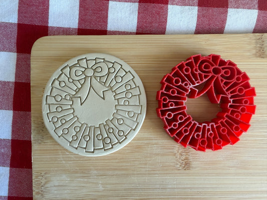 Wreath Pottery Stamp - July 2026 - Vintage Christmas Themed Mystery Box, multiple sizes available