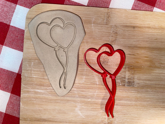 Heart Balloons Pottery Stamp - November 2025 - Hearts Themed Mystery Box, multiple sizes available