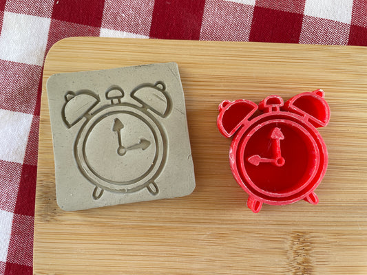 Alarm Clock Pottery Stamp - August 2025 - Back to School Themed Mystery Box, multiple sizes available