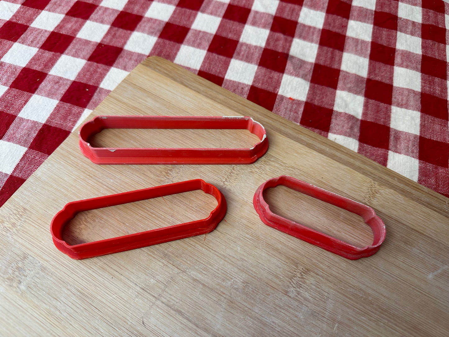 NEW Plaque Cutter longer Designs, handle template - Plastic 3D Printed, set or each