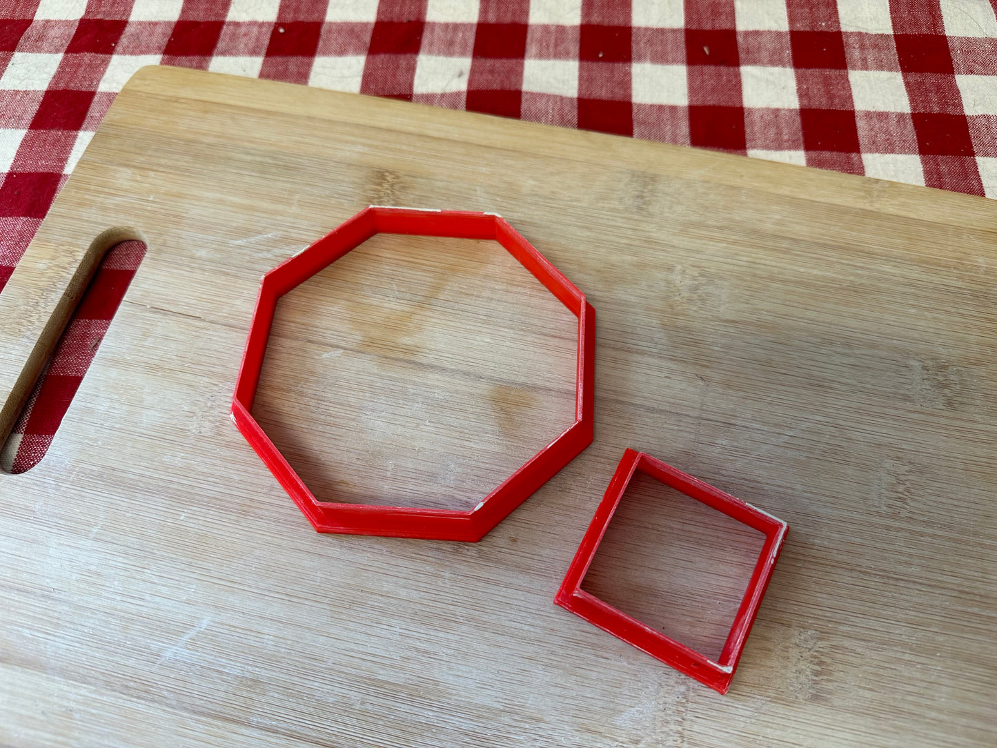 DIY Ceramic Tiles - Octagon and Square shape, Clay Cutter - plastic 3D printed, multiple sizes