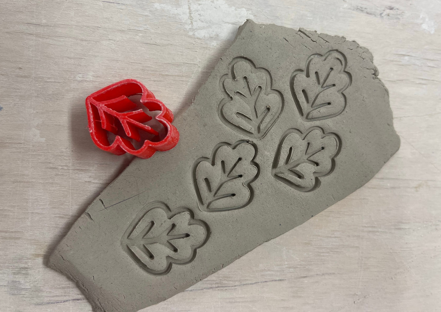 Leaf Mini Pottery Stamp - August 2022 Stamp of the Month, Multiple sizes