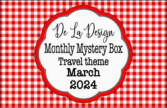 Monthly Mystery Box - March 2024 - Travel themed