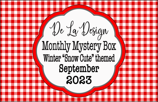 Monthly Mystery Box - September 2023 - Winter Snow Cute themed