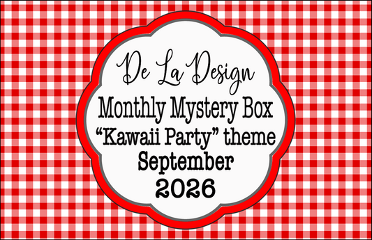 Monthly Mystery Box - September 2026 - Kawaii style "Party" themed
