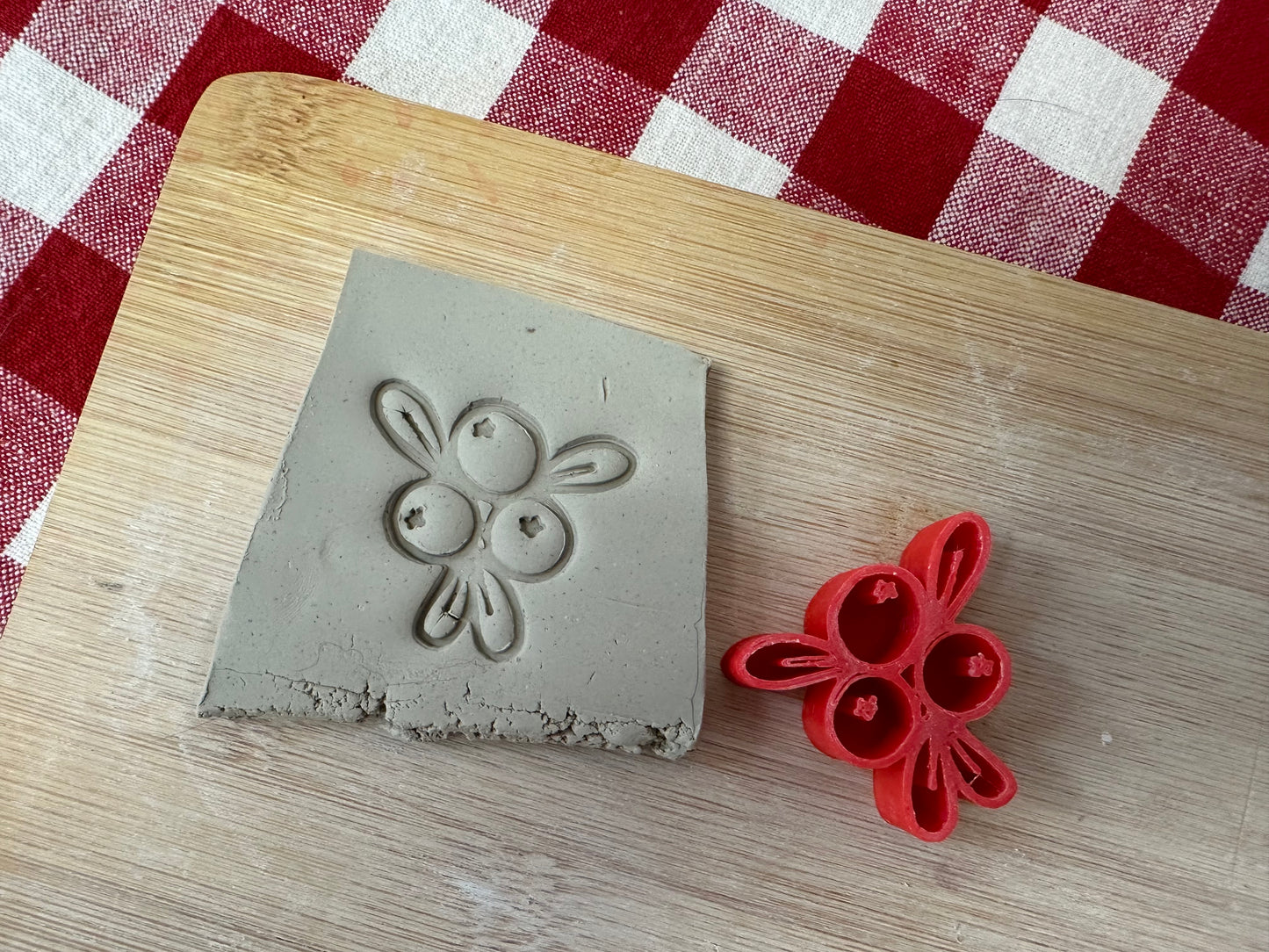 Thanksgiving Stamp Series - Berries stamp, plastic 3D printed, multiple sizes